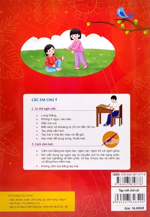 bước đầu học viết tập tô viết chữ cái (dành cho bé từ 3 - 6 tuổi)