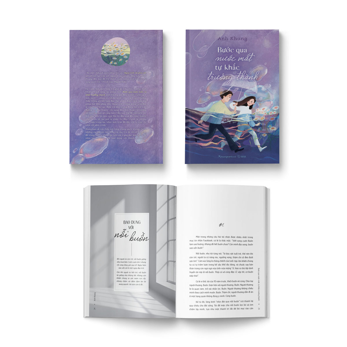 bước qua nước mắt, tự khắc trưởng thành - tặng kèm chữ ký tác giả + postcard