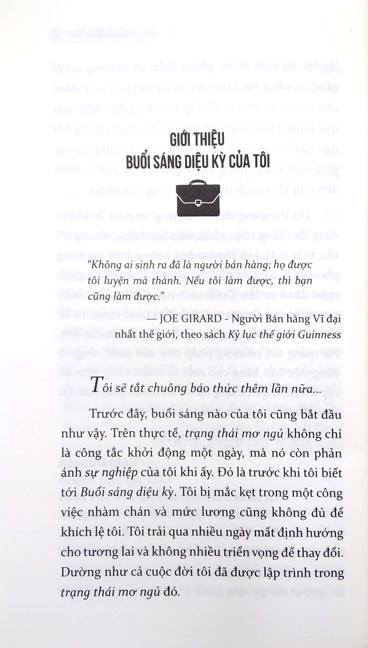 buổi sáng diệu kỳ dành cho người bán hàng