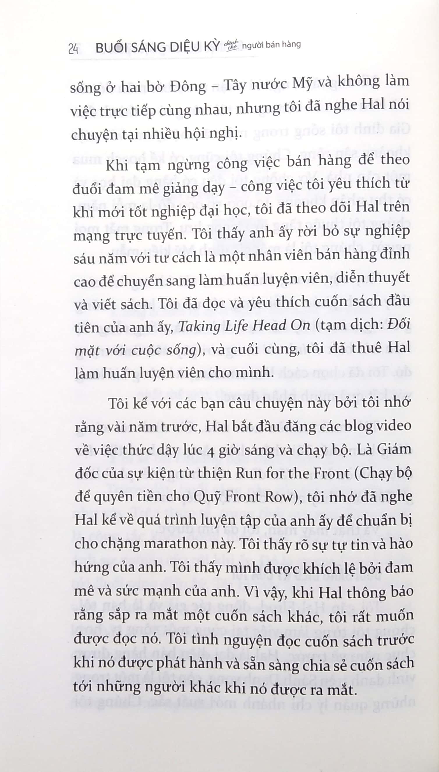 buổi sáng diệu kỳ dành cho người bán hàng