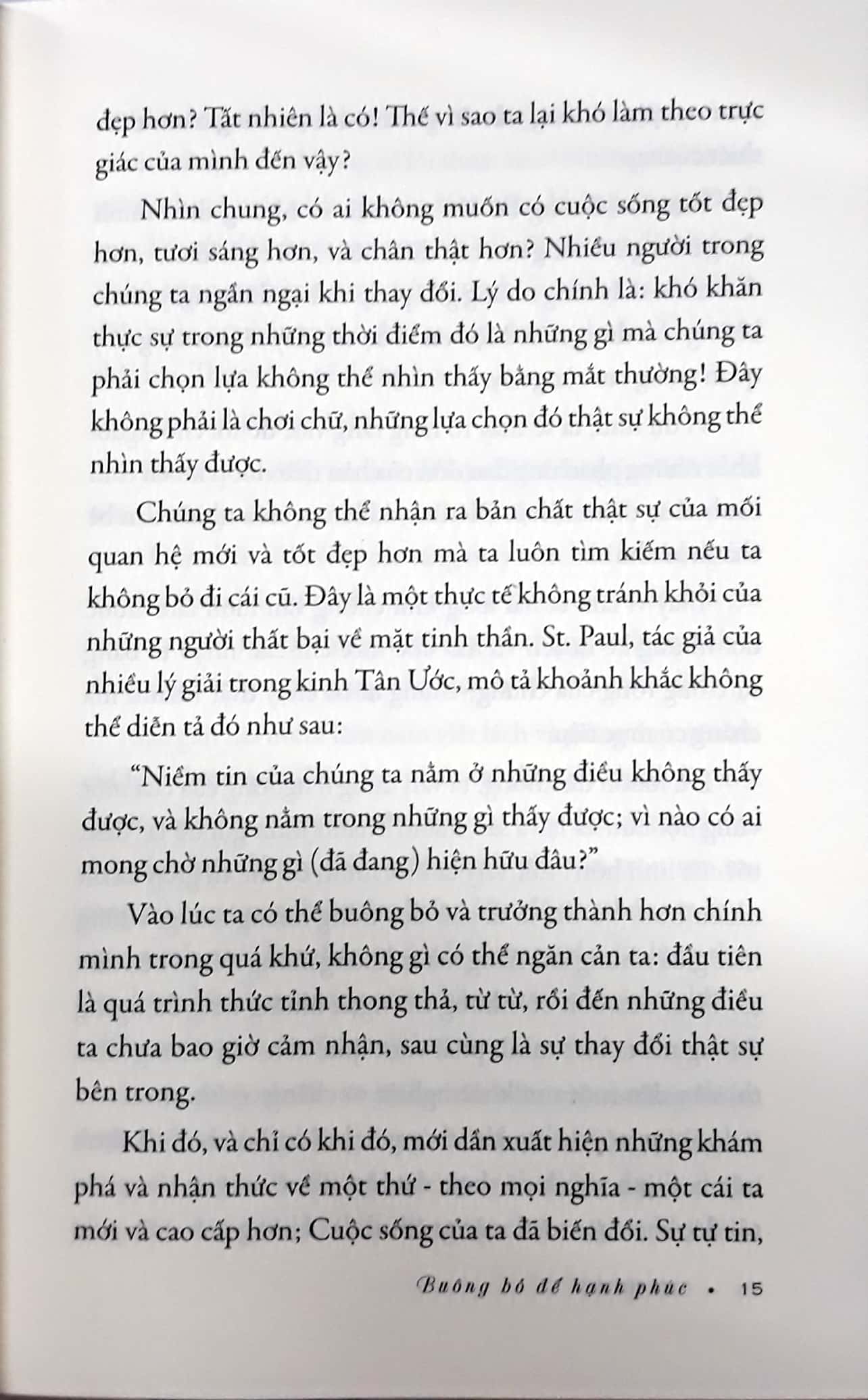 buông bỏ để hạnh phúc