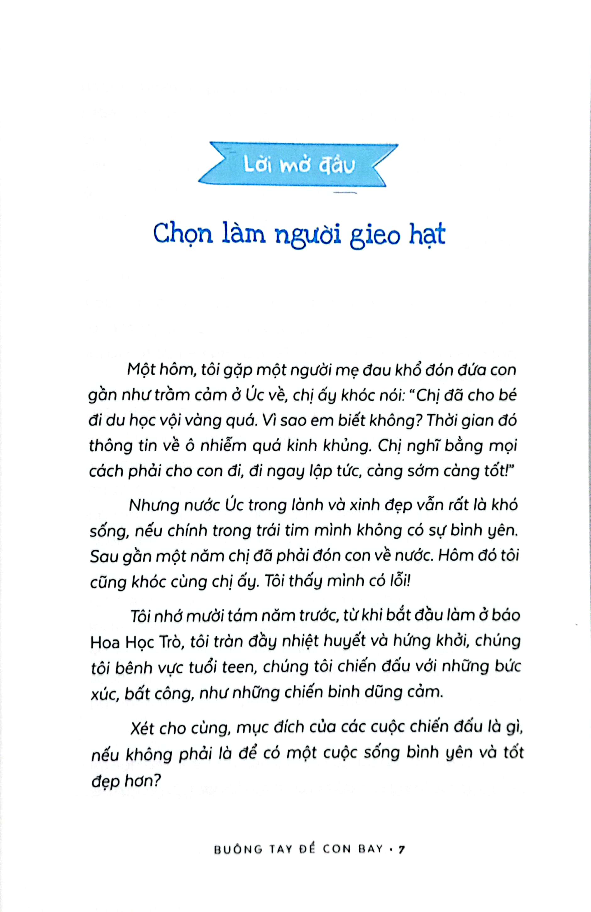 buông tay để con bay