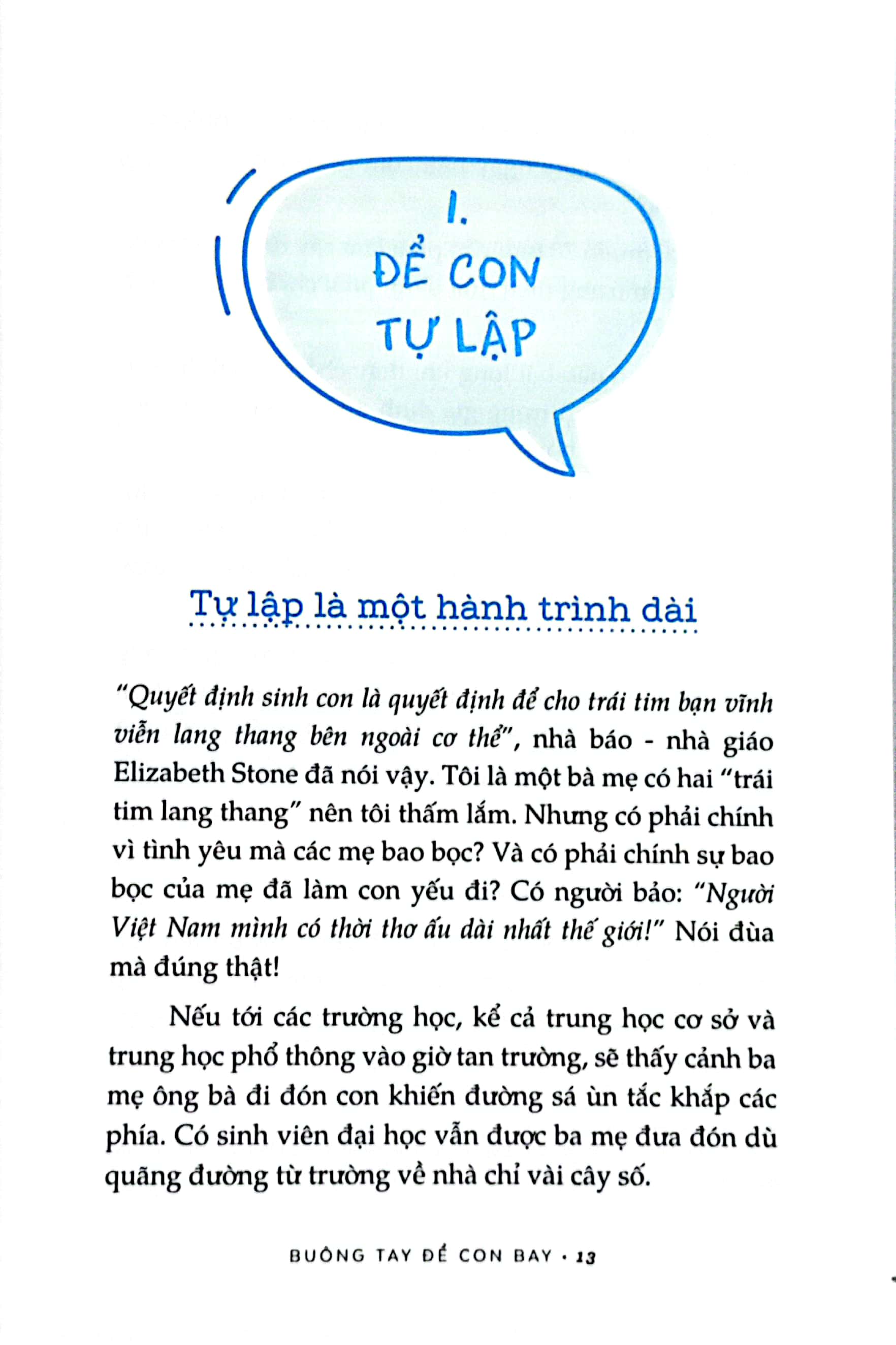 buông tay để con bay