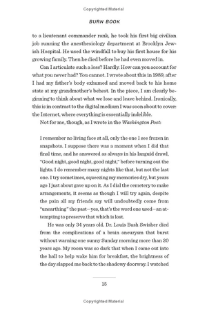 burn book - a tech love story