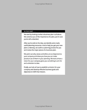 business plans for dummies 3rd edition