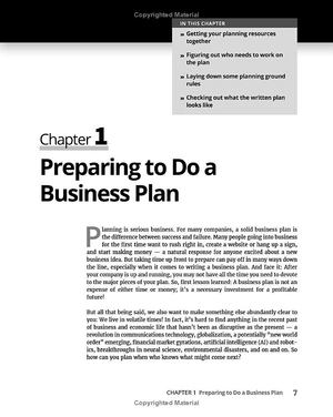 business plans for dummies 3rd edition