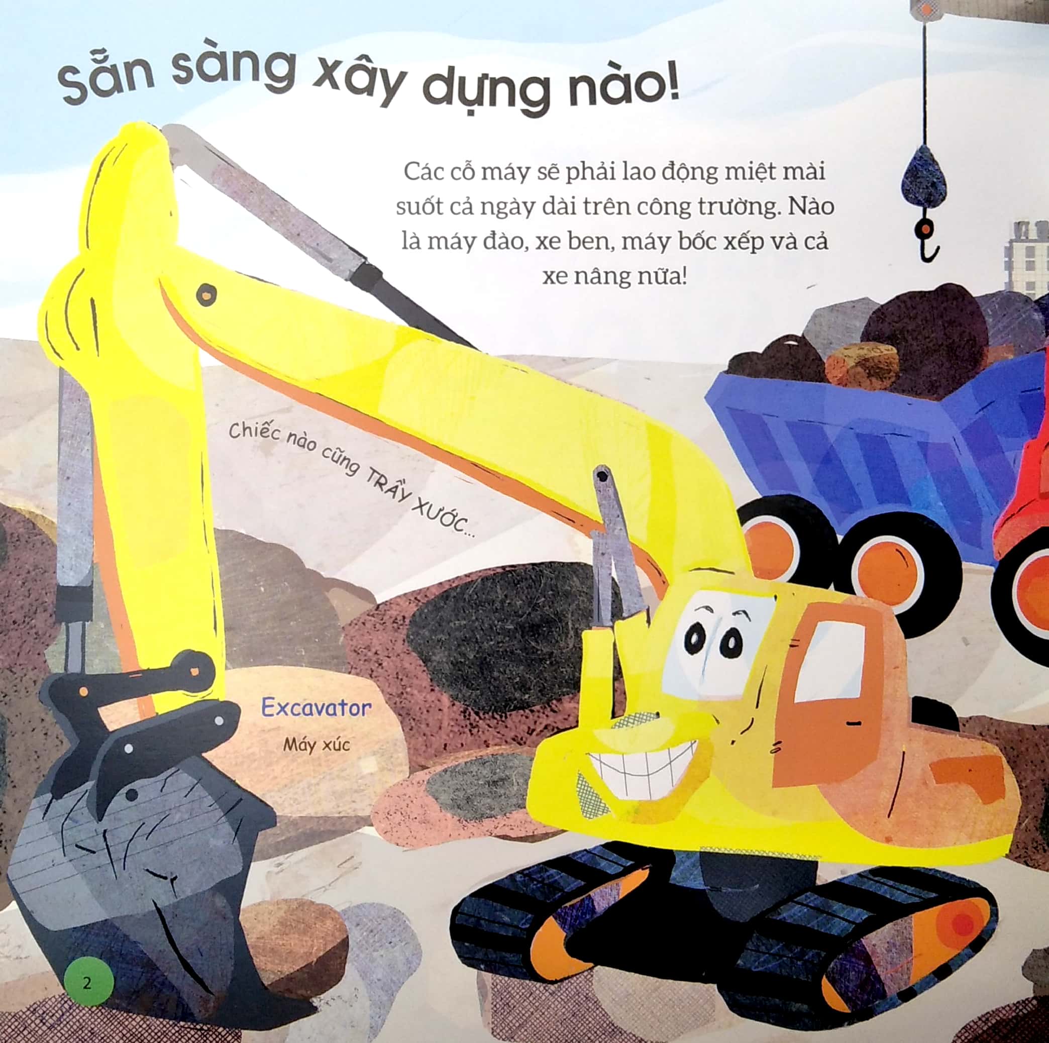 busy machines - digger: những cỗ máy năng nổ - máy đào đất (song ngữ anh - việt)