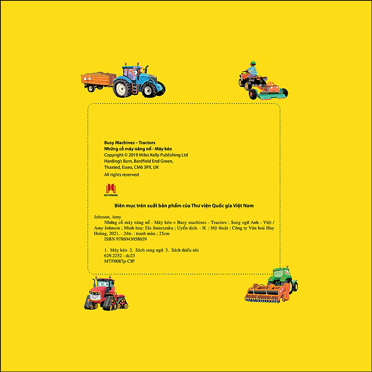 busy machines - tractors: những cỗ máy năng nổ - máy kéo (song ngữ anh - việt)