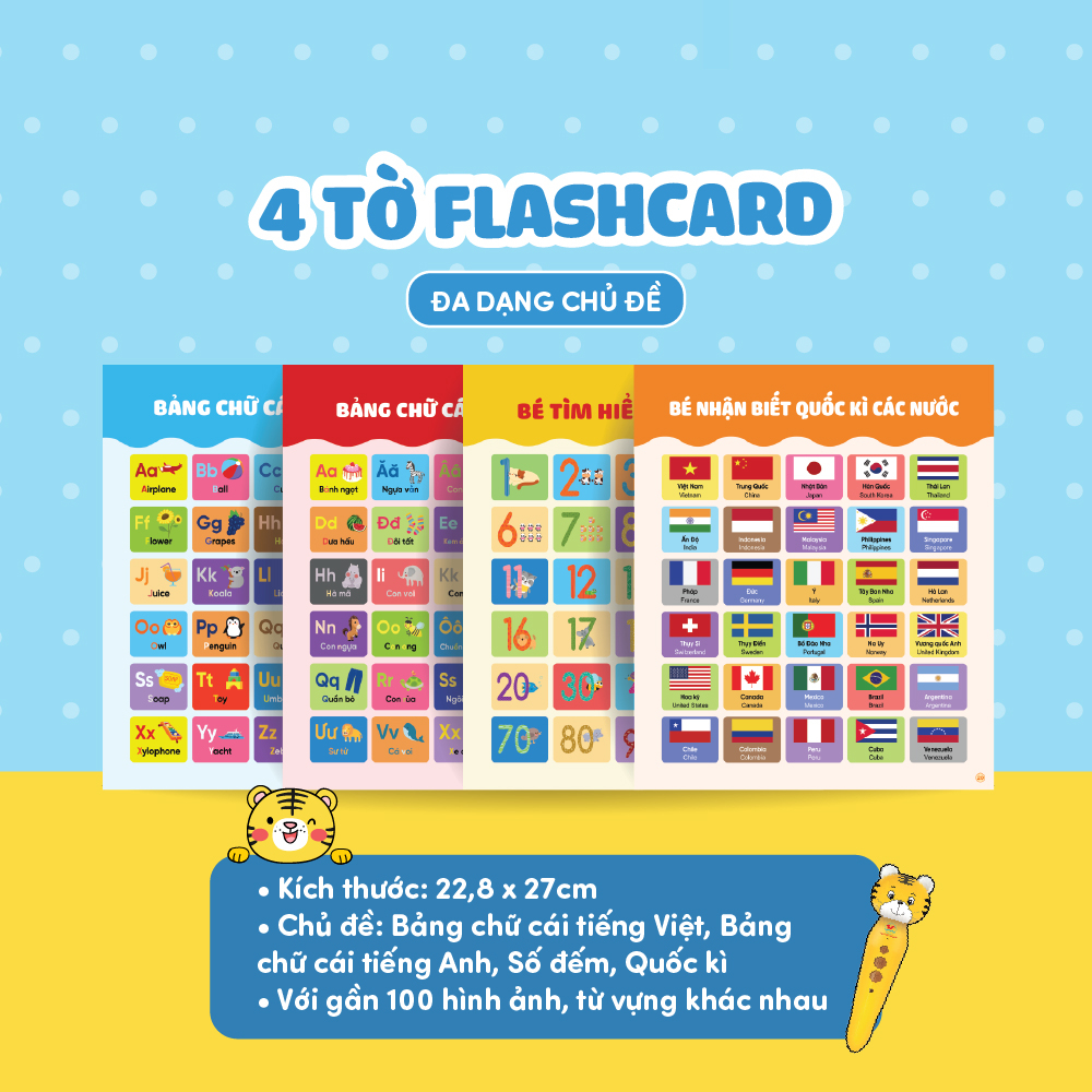 Bút Chấm Đọc-Học Tiếng Anh Tân Việt - Cô Gia Sư Tiếng Anh Bản Xứ Tại Nhà - Phiên Bản Ngỗng Mẹ (Dành Cho Trẻ Từ 0 Đến 6 Tuổi) - Tặng Kèm Sách Tỏa Sáng Trong Đêm - Chúc Ngủ Ngon Ông Già Noel