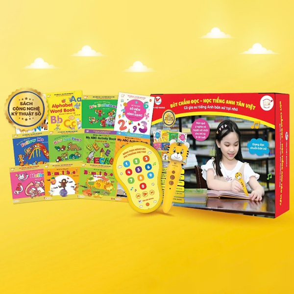 Bút Chấm Đọc-Học Tiếng Anh Tân Việt - Cô Gia Sư Tiếng Anh Bản Xứ Tại Nhà - Phiên Bản Ngỗng Mẹ (Dành Cho Trẻ Từ 0 Đến 6 Tuổi) - Tặng Kèm Thẻ Học Thông Minh Ngẫu Nhiên