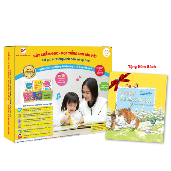 Bút Chấm Đọc-Học Tiếng Anh Tân Việt - Cô Gia Sư Tiếng Anh Bản Xứ Tại Nhà - Phiên Bản Ngỗng Mẹ (Dành Cho Trẻ Từ 0 Đến 6 Tuổi) - Tặng Kèm Thẻ Học Thông Minh Ngẫu Nhiên