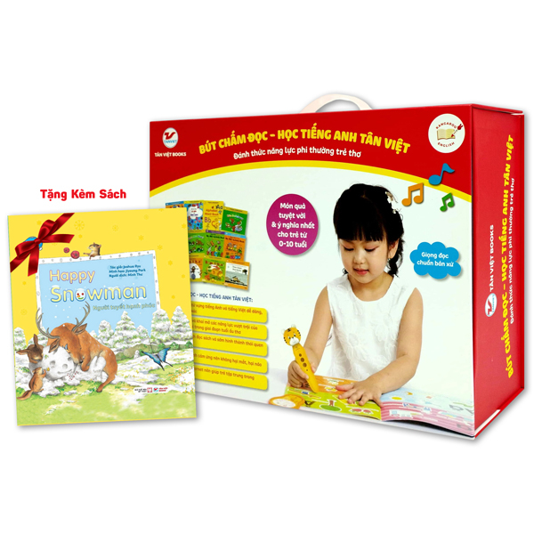 Bút Chấm Đọc-Học Tiếng Anh Tân Việt - Cô Gia Sư Tiếng Anh Bản Xứ Tại Nhà - Phiên Bản Ngỗng Mẹ (Dành Cho Trẻ Từ 0 Đến 6 Tuổi) - Tặng Kèm Thẻ Học Thông Minh Ngẫu Nhiên