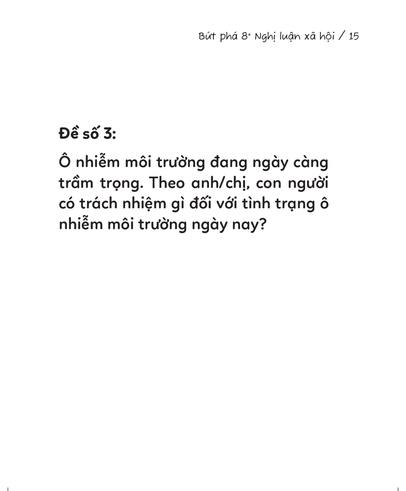 Bứt Phá 8+ Nghị Luận Xã Hội - Theo Bí Kíp Học Sinh Giỏi Quốc Gia Môn Ngữ Văn