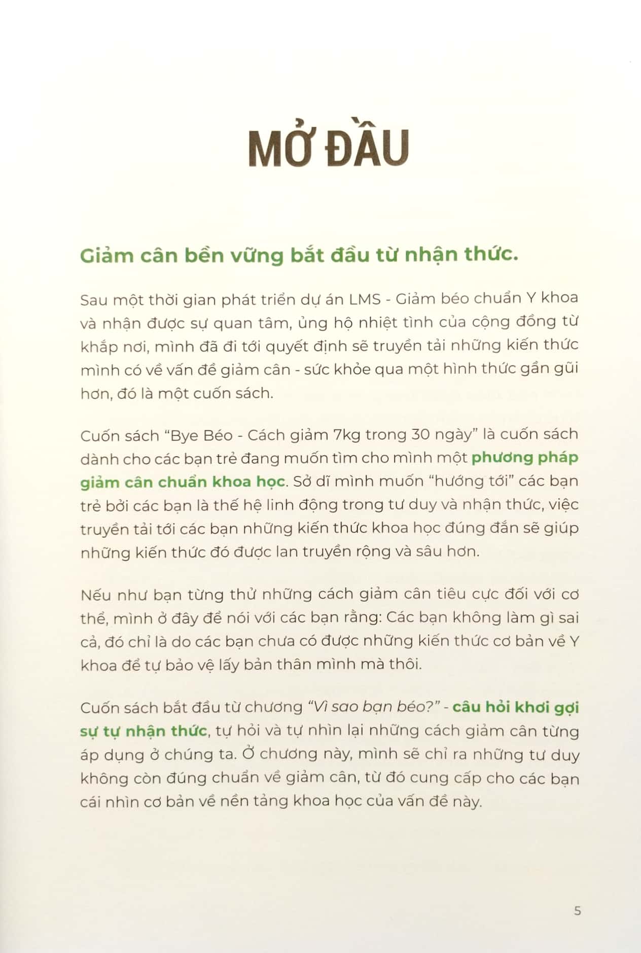 bye béo - cách giảm 7kg trong 30 ngày (tái bản 2023 - lần thứ 5)