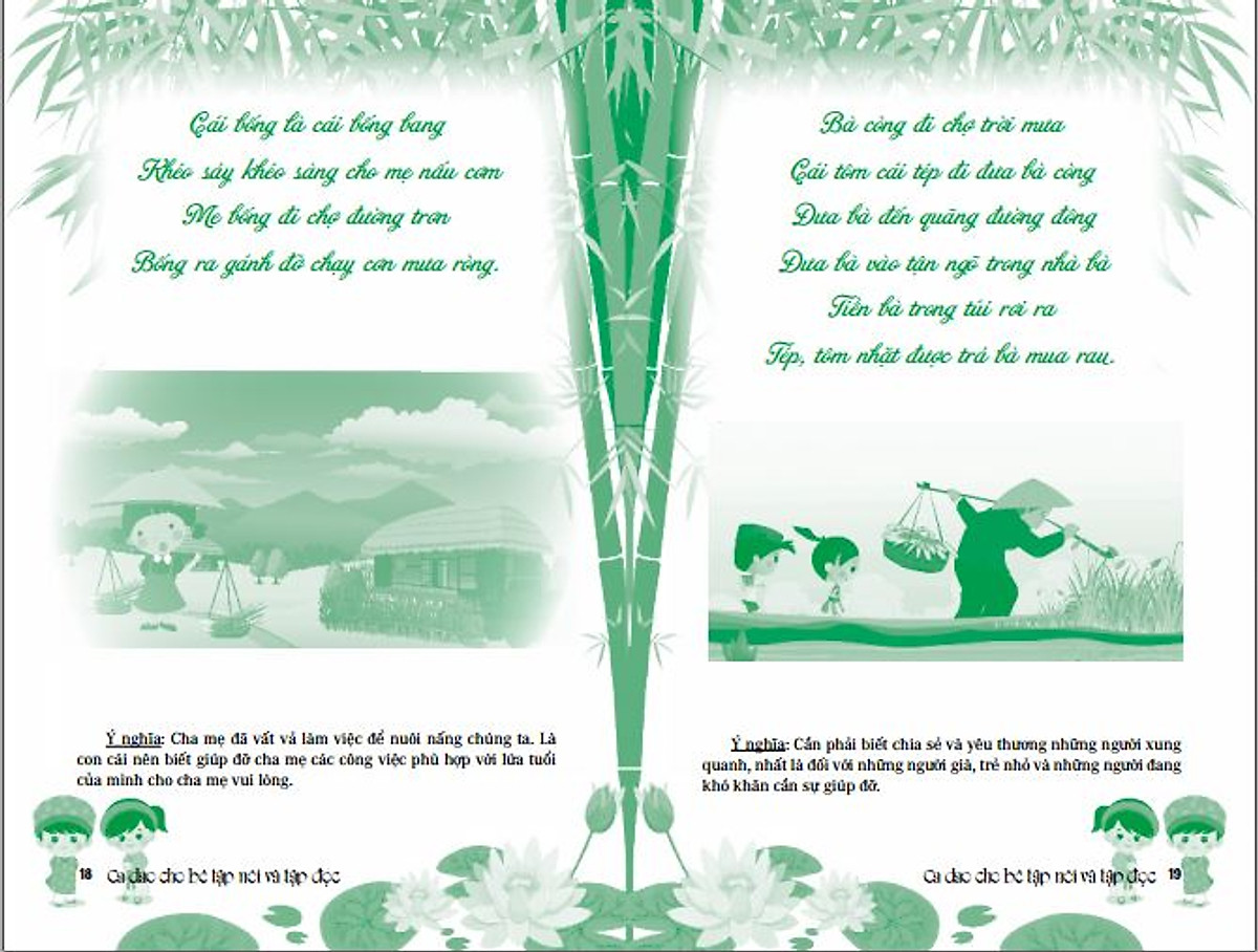 ca dao cho bé tập nói và tập đọc
