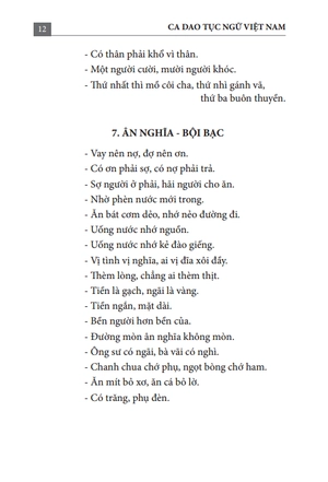 ca dao tục ngữ việt nam (tái bản 2023)