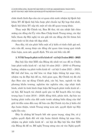 cả nước đồng lòng, tranh thủ mọi thời cơ, vượt qua mọi khó khăn, thách thức, quyết tâm thực hiện thắng lợi nghị quyết đại hội xiii của đảng