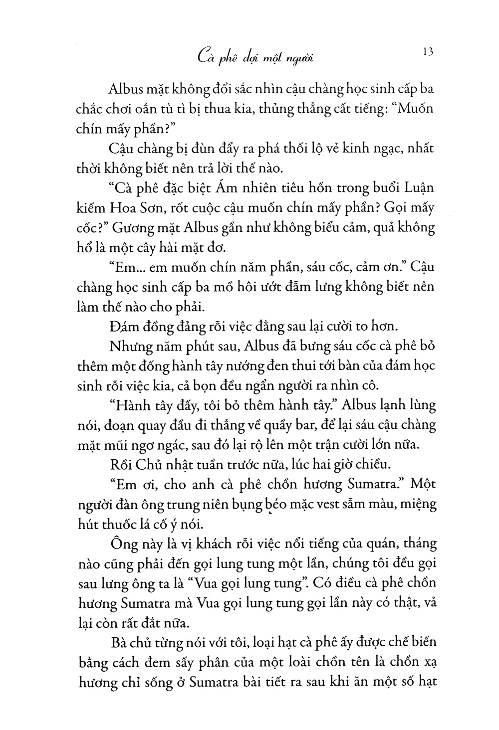 cà phê đợi một người (tái bản 2019)