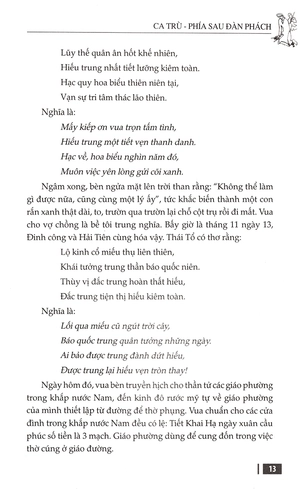 ca trù - phía sau đàn phách