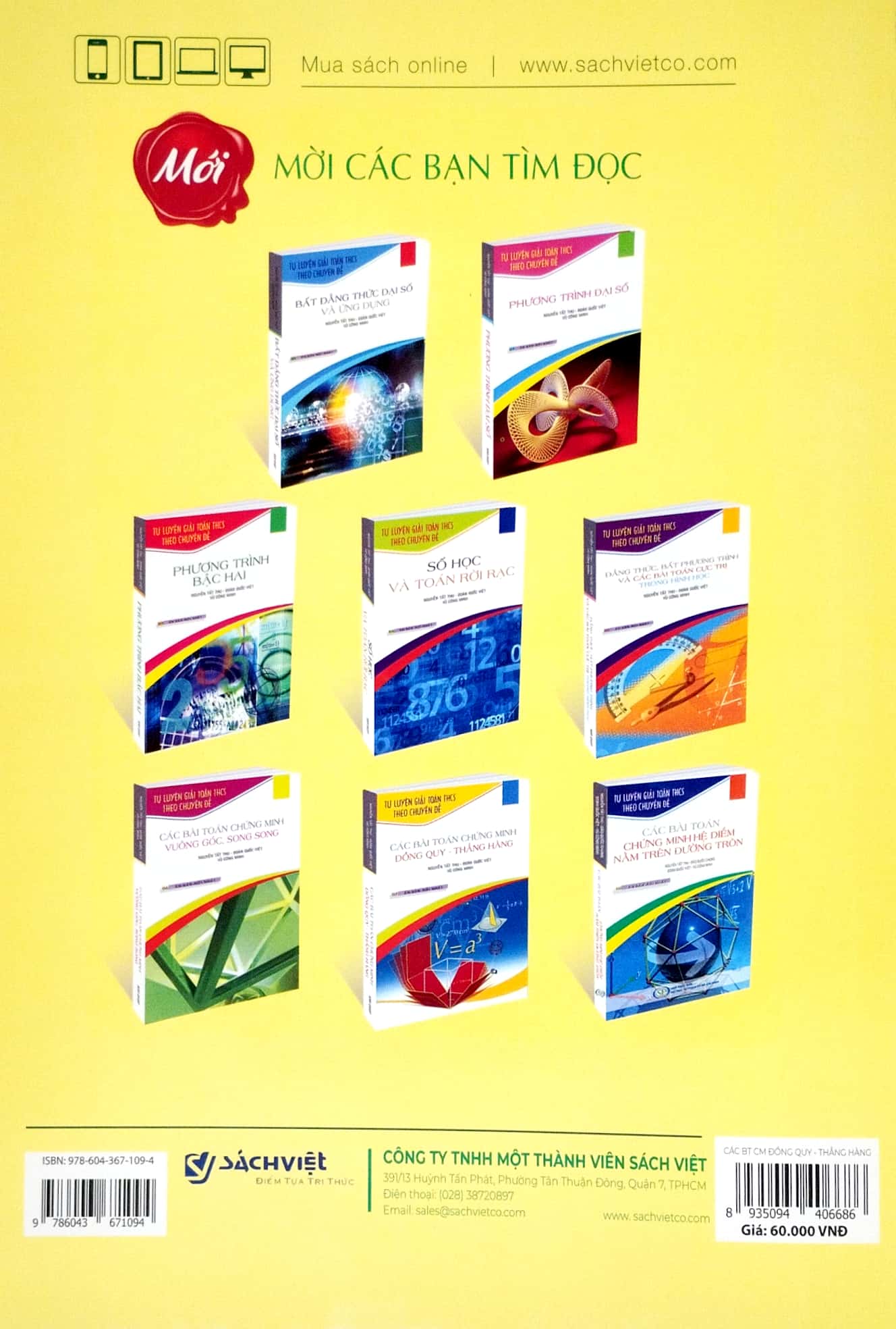 Cac Bai Toan Chung Minh Dong Quy-Thang Hang (Tai Ban 2022)