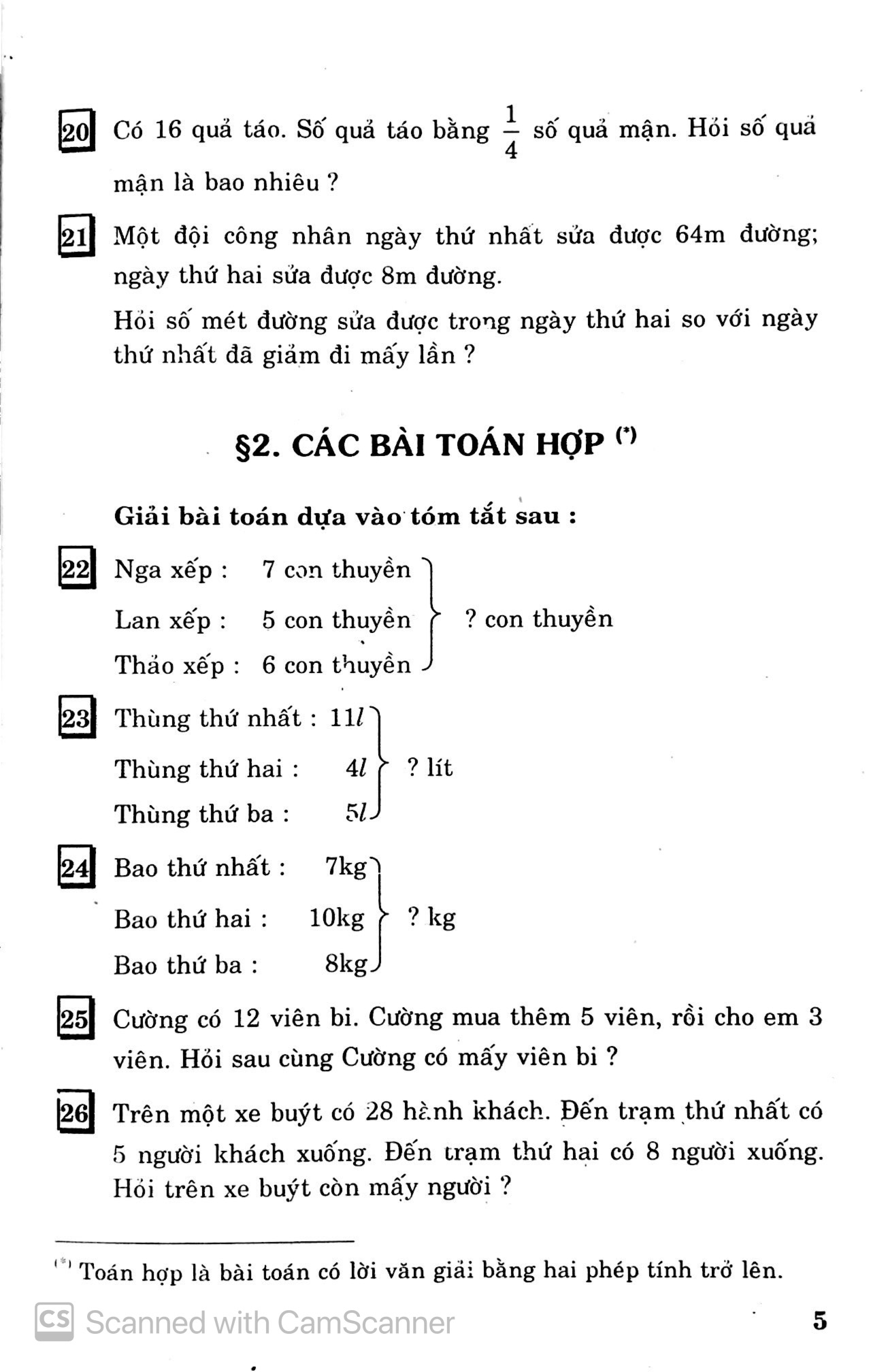 các bài toán đố 4