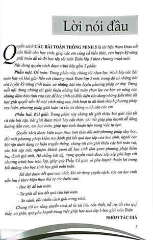 các bài toán thông minh 5 (biên soạn theo chương trình giáo dục phổ thông mới)