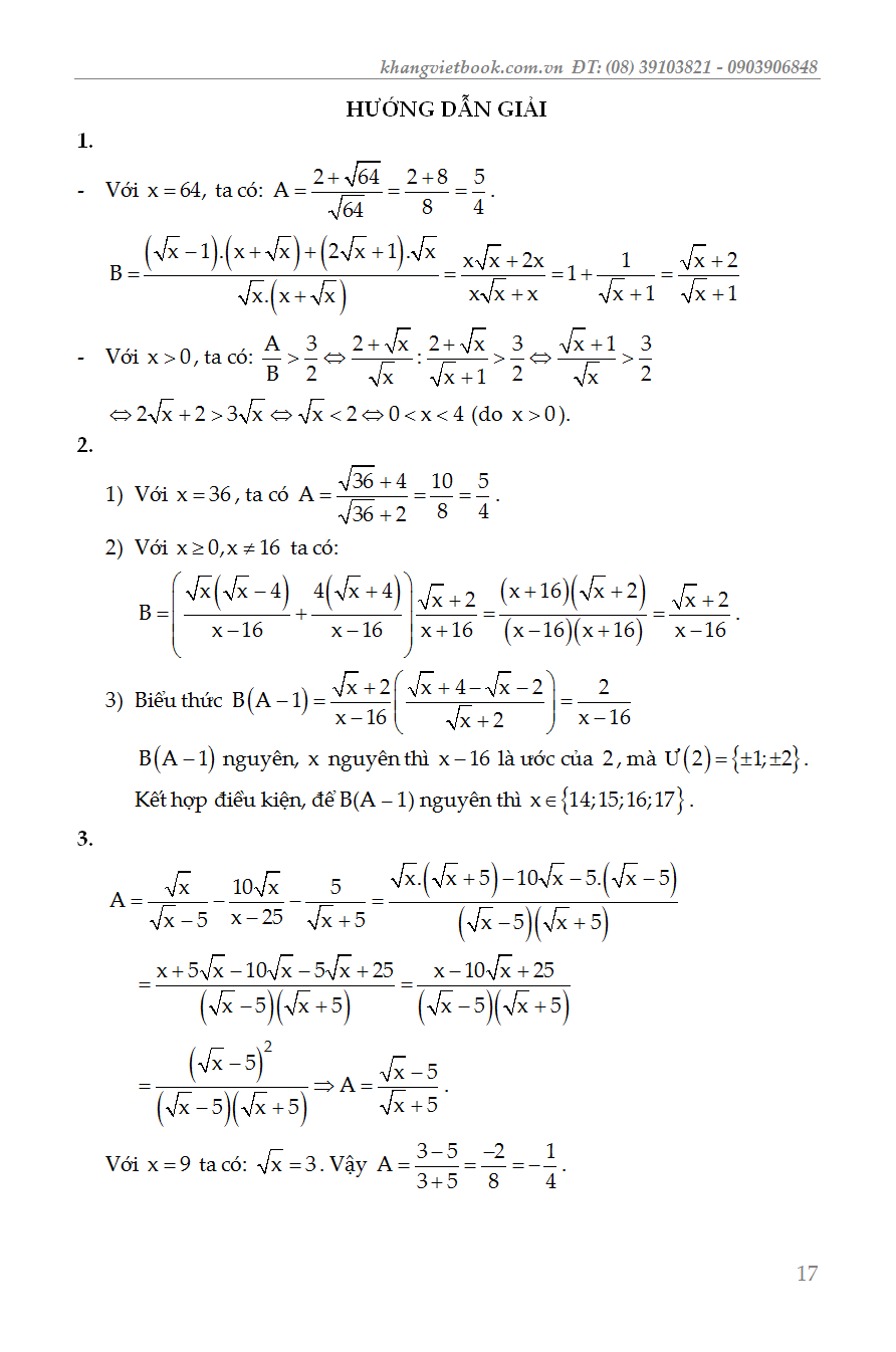 các chuyên đề bồi dưỡng học sinh giỏi đại số lớp 9