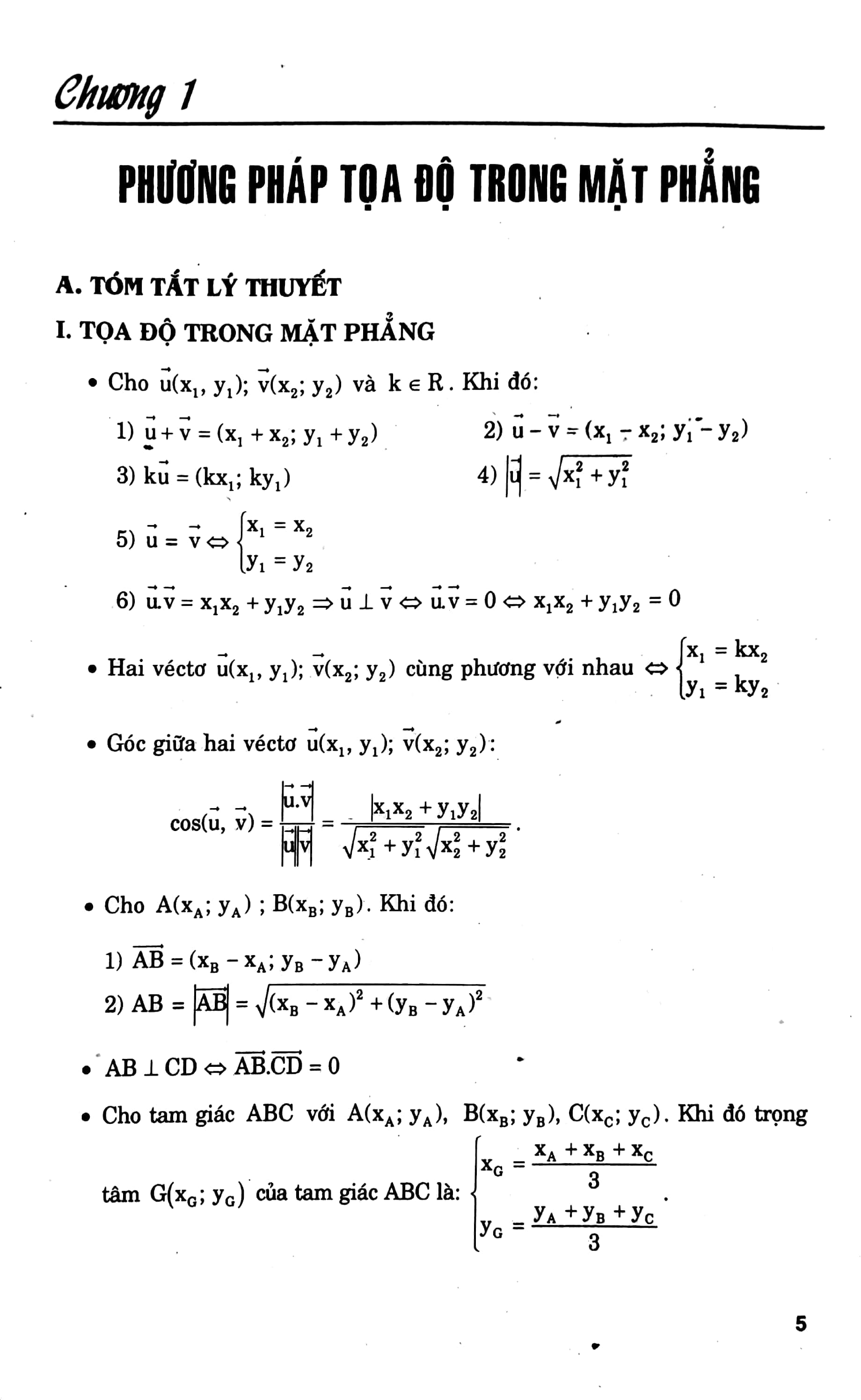 các chuyên đề hình học trọng điểm 10-11-12
