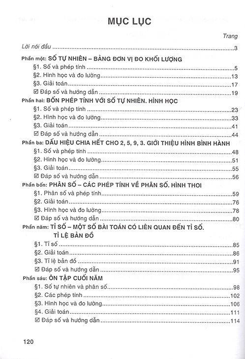 các dạng bài tập trắc nghiệm toán 4 (dùng chung cho các bộ sgk hiện hành)
