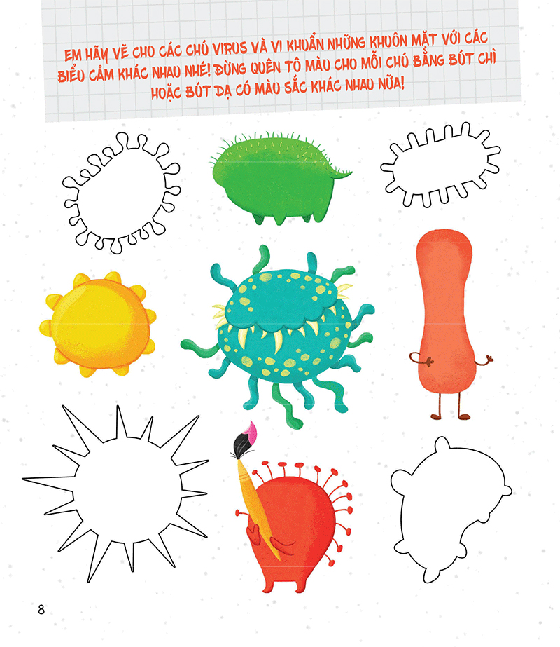 các hoạt động và trò chơi về virus và vi khuẩn