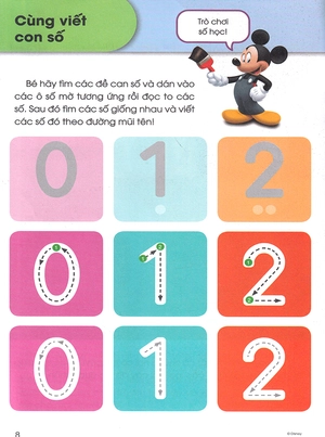 các kĩ năng học tập của disney - cùng học số và cách đếm
