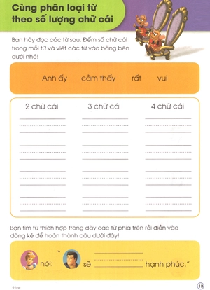 các kĩ năng học tập của disney - cùng học từ vựng (6-7 tuổi)