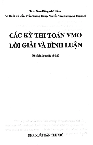 các kỳ thi toán vmo - lời giải và bình luận