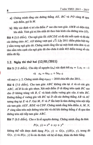 các kỳ thi toán vmo - lời giải và bình luận