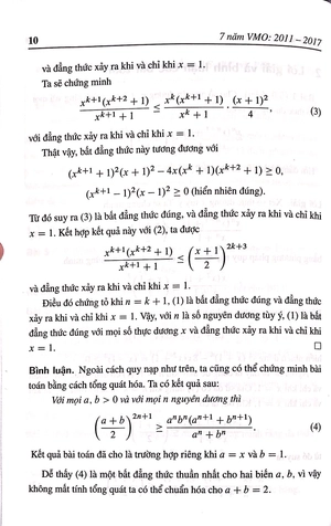 các kỳ thi toán vmo - lời giải và bình luận