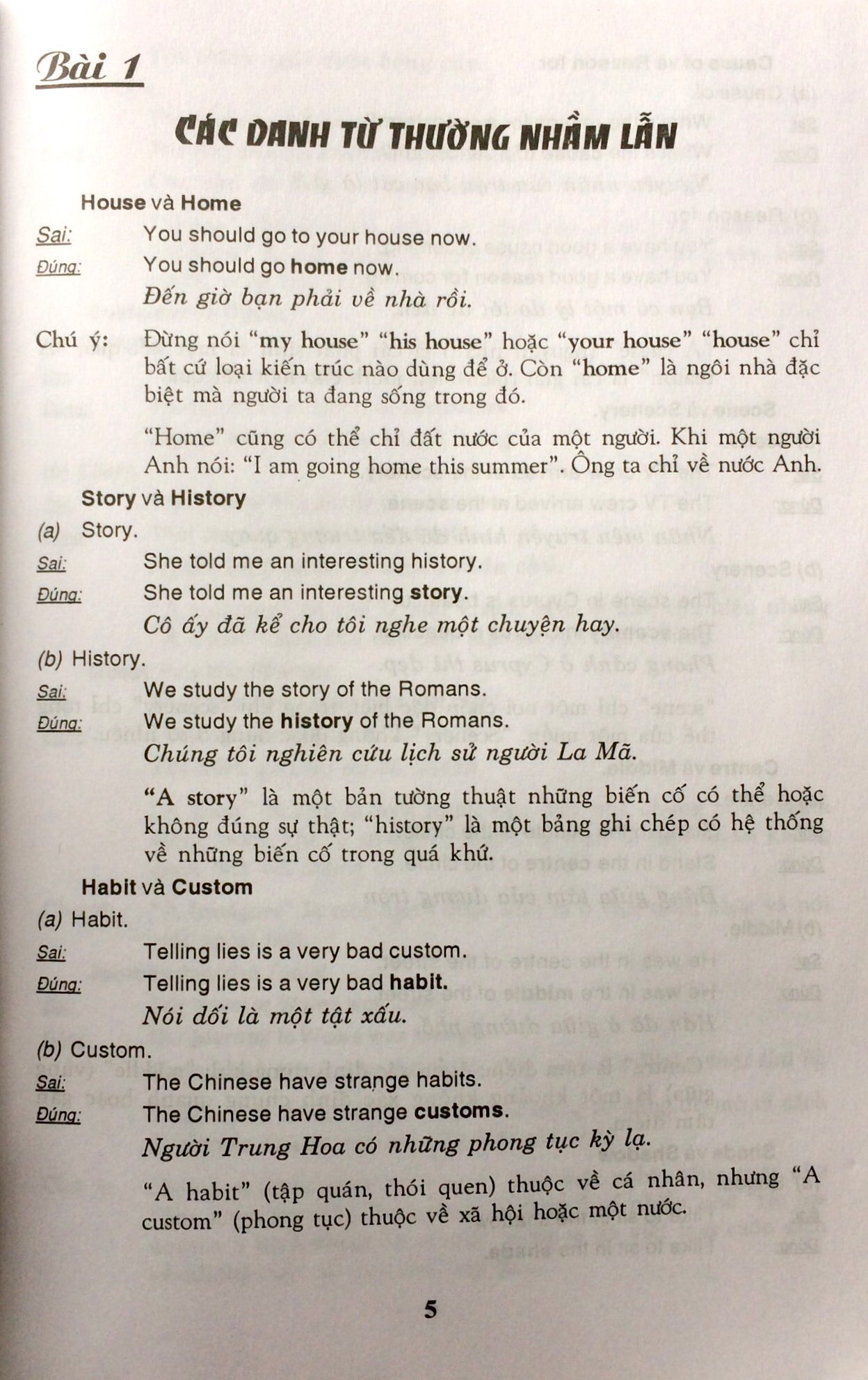 các lỗi phổ biến khi học ngữ pháp tiếng anh