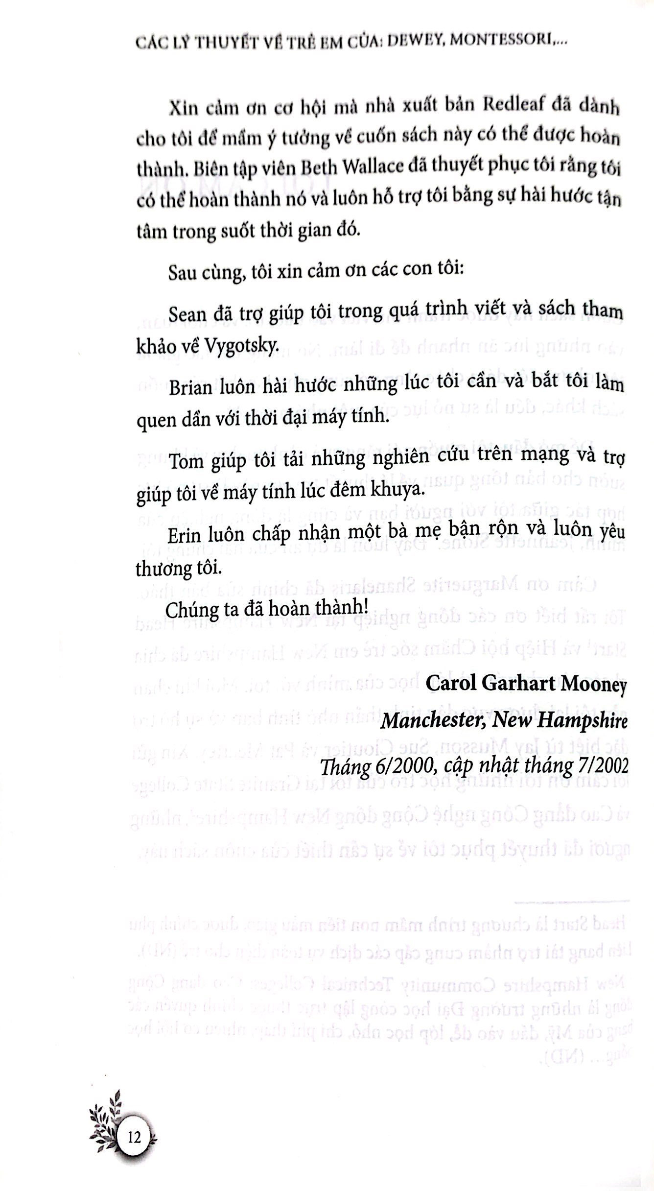 các lý thuyết về trẻ em của dewey, montessori, erikson, piaget và vygotsky (tái bản 2023)