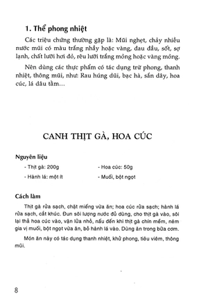 các món ăn có ích cho người bệnh đường hô hấp (tái bản 2015)