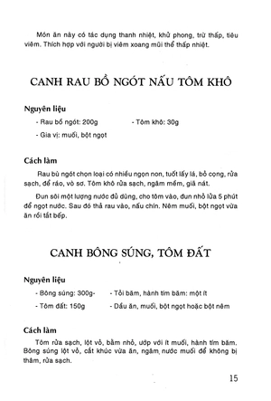 các món ăn có ích cho người bệnh đường hô hấp (tái bản 2015)