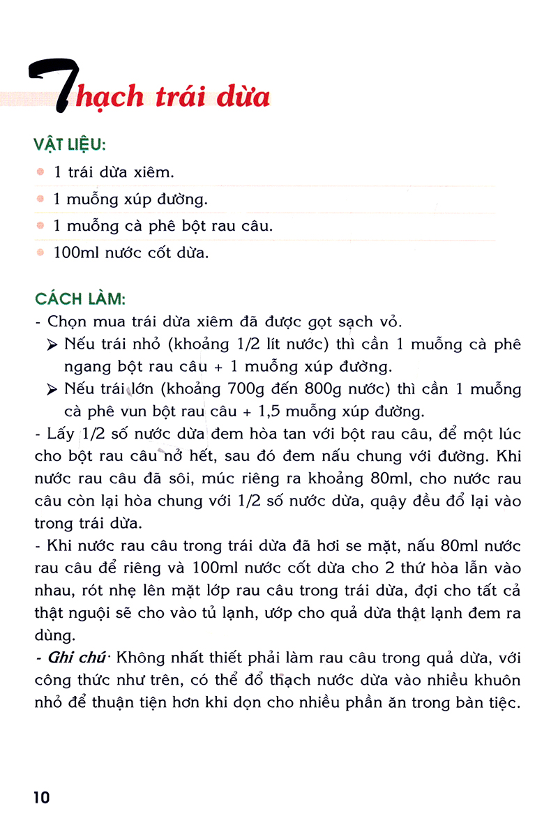 các món ăn giải nhiệt được nhiều người ưa thích