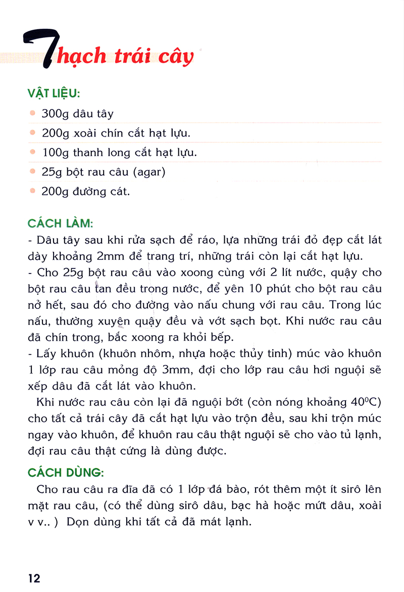 các món ăn giải nhiệt được nhiều người ưa thích
