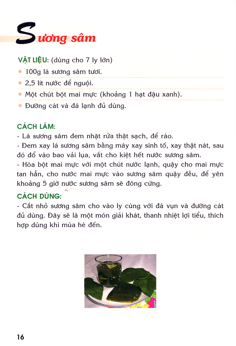 các món ăn giải nhiệt được nhiều người ưa thích