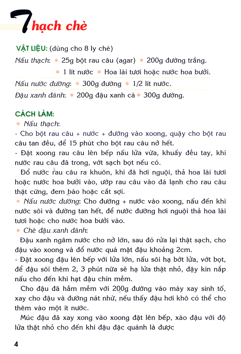 các món ăn giải nhiệt được nhiều người ưa thích