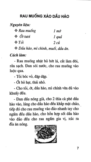 các món ăn thông dụng dễ làm