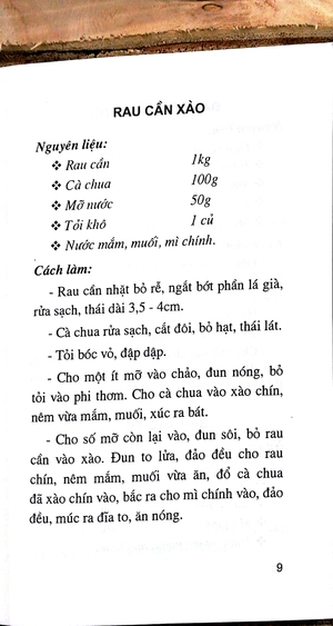 các món ăn thông dụng dễ làm