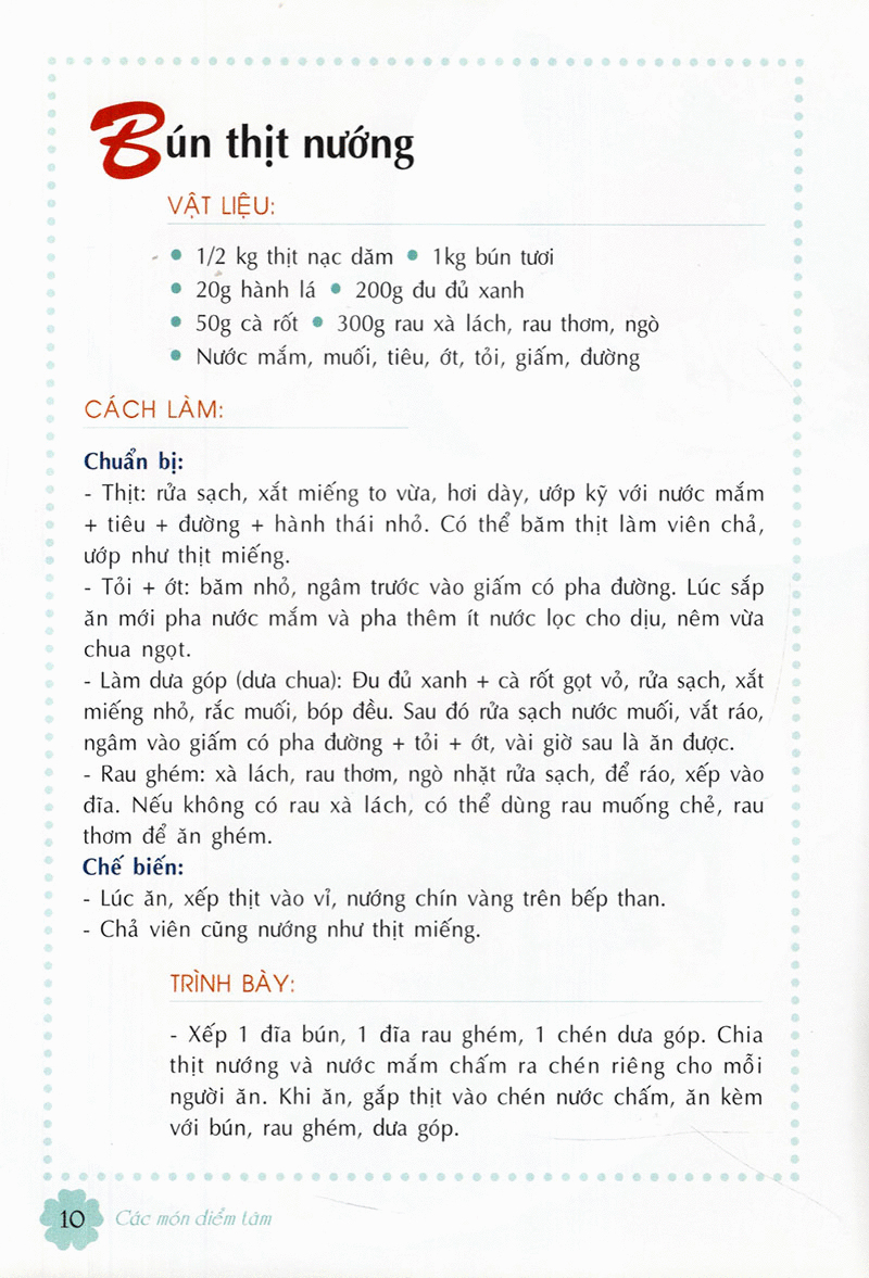 các món điểm tâm