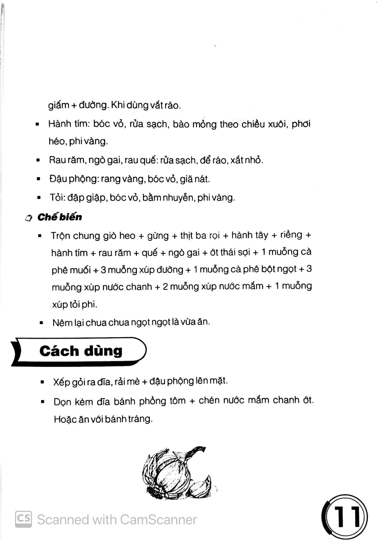 các món gỏi thông dụng