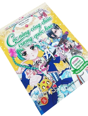 các nàng công chúa vương quốc hoa - sticker dán hình công chúa hoa khiên ngưu