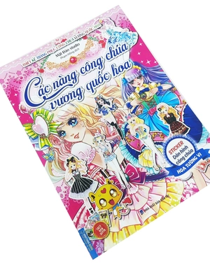 các nàng công chúa vương quốc hoa - sticker dán hình công chúa hoa lan tường vi