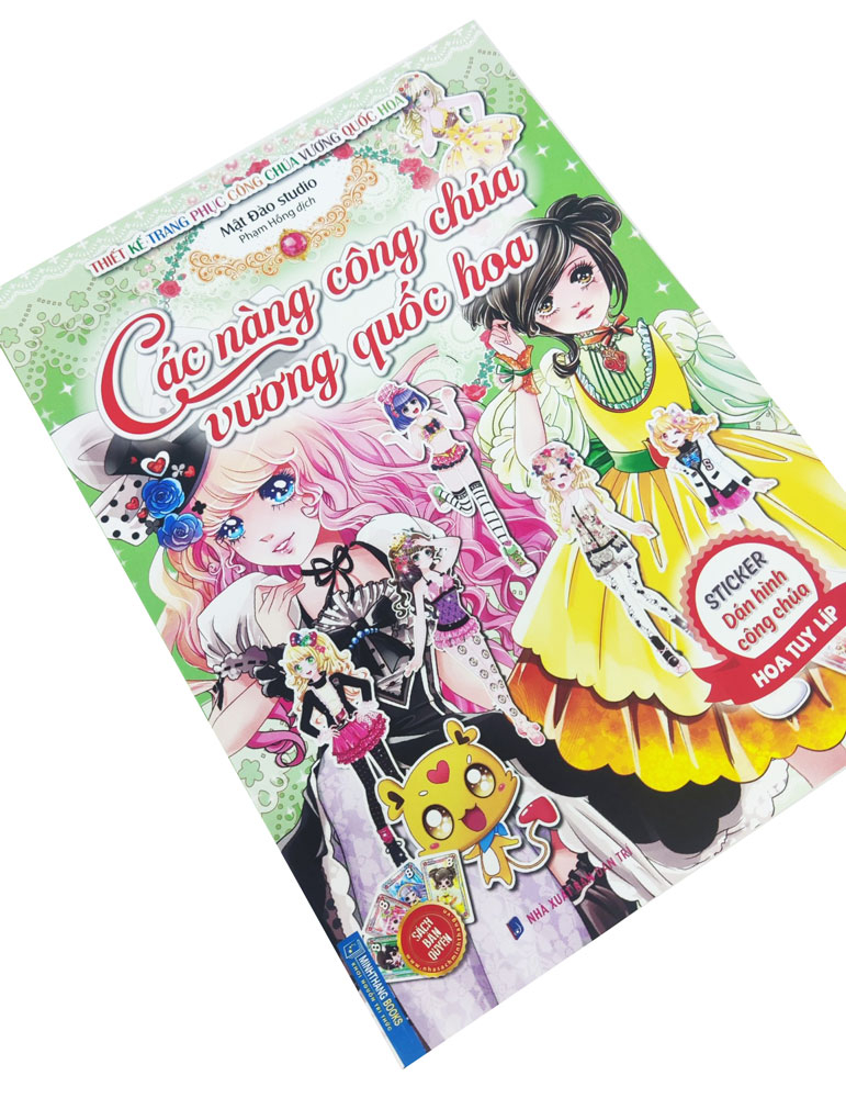 các nàng công chúa vương quốc hoa - sticker dán hình công chúa hoa tuy líp